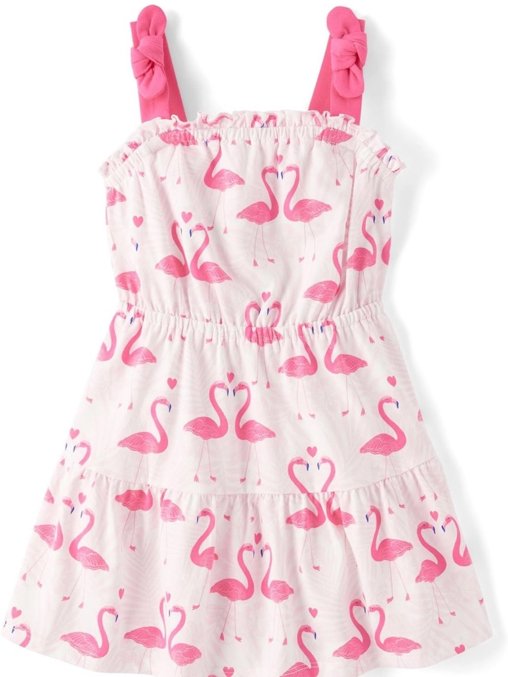 The Children's Place Pink and White Flamingo Print Sundress